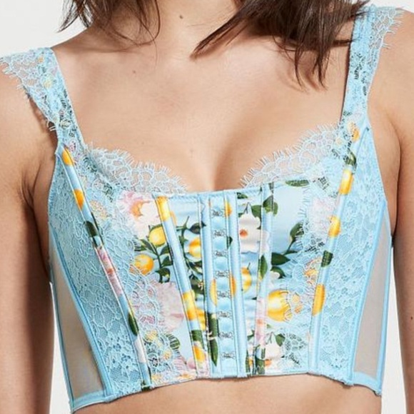 New Victoria's Secret Unlined Lace - Up Corset Top Dream Angels Size Small DD - Picture 3 of 14